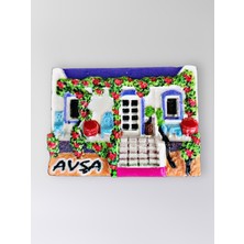 Mundy Avşa Polyester Kabartmalı Magnet 7X5CM Dekoratif Hediyelik Buzdolabı Süsü (KOD:1437)