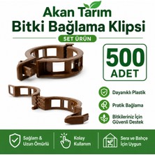 Akan Tarım Bitki ve Fide Bağlama Sabitleme Klipsi 500 Adet