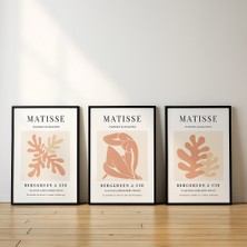 Nt Handmade Çerçeveli Uv Baskı 3'lü Matisse Duvar Tablosu – Modern & Şık Duvar Dekoru