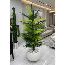 Altun Çiçekcilik Yapay Areka Ağacı 160 cm Beyaz Lux Saksı Dahıl