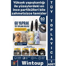 Wintoup #tüytoplayıcı Kedi Köpek Toplayıcı Ev Koltuk Araç Ofis Temizlik Pratik 60 Yaprak Tüy Toplama Rulosu