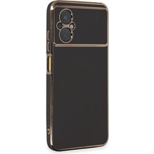 Ata Store Poco M5 Kılıf Volet Silikon - Siyah