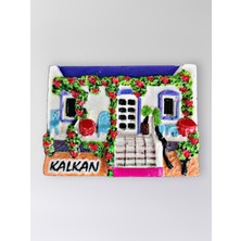 Mundy Kalkan Polyester Kabartmalı Magnet 7X5CM Dekoratif Hediyelik Buzdolabı Süsü (KOD:1424)