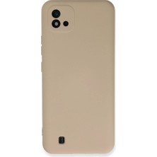 Ata Store Realme C11 2021 Kılıf Nano Içi Kadife Silikon - Pudra
