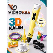 Veroksa 3D Kalem - 9 mt Filamentli 3D Yazıcı Kalem