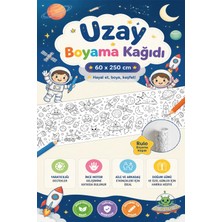 KutuTR Uzay Serisi Dev Boy Boyama Rulosu 60X250 cm