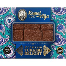 Kemal Ağa 1947 Premium Çikolata Kaplamalı Antep Fıstıklı Çikolata Dolgulu Lokum 450GR