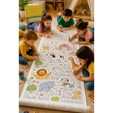 KutuTR Hayvanlar Serisi Dev Boy 60X250 cm Boyama Rulosu-2