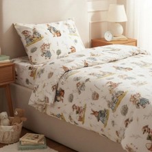 Mundo Lindo Peter Rabbit Temalı Tek Kişilik Nevresim Seti 3 Parça