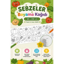 KutuTR Sebzeler Serisi Dev Boy Boyama Rulosu 60X250 cm