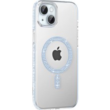 Ata Store Joko Iphone 14 Move Taşlı Magsafe Kapak - Mavi