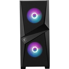 Msı Mag Forge 100R Temperlı Cam Argb Psu Yok 2X120MM 1X120MM Gamıng Atx Kasa Siyah
