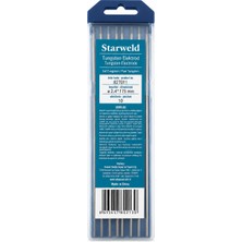 Starweld Tungsten Elektrod 2.0X175 mm 5 Adet 82T011 Argon Kaynak Elektrodu