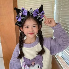 Sevimli Kedi Kuromi Cosplay Lolita Y2K Kpop Kulaklı Taç Tanç Saç Bandı Aksesuar Kadın Genç Kız Çocuk