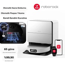 Roborock 22000PA Kendi Kendini Temizleyen Tam Otomatik Vibrarise 4.0 Paspas Sıcak Su Akıllı Robot Süpürge