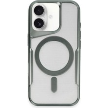 Ata Store Iphone 16 Plus Kılıf Boyi Magsafe Silikon Kapak - Yeşil