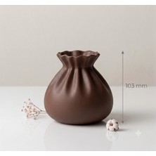 E3D Print Alb Modern Dekoratif Vazo – Minimalist Masa Vazosu | 10,3 cm 3D Baskı Çiçek Vazosu Ev, Salon ve Ofis Dekoru