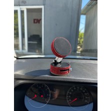 Işıltı Design Kadınlara Özel Kristal Taşlı Kırmızı Araç Telefon Tutacağı Oto Telefon Tutucu