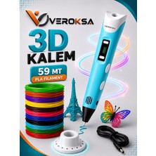 Veroksa 3D Kalem - 59 mt Filamentli 3D Yazıcı Kalem