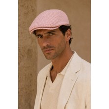 Külah Riviera Rosé Keten Dokulu Slim Fit Kasket – Flat Cap | Riviera Collection
