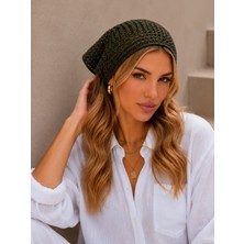 Taylan Triko Kadın File Örgü Bandana Yazlık Delikli Triko Saç Bandanası Plaj Uyumlu