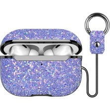 Ata Store Onegif Airpods 2 (2.nesil) Bright Simli Airpods Kapak - Derin Mor
