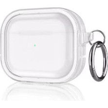 Ata Store Airpods Pro 2 (2.nesil) Shiny Şeffaf Kılıf - Beyaz