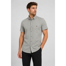 Classics Men Reeport Likralı Kısa Kol Slim Fit Erkek Gömlek - 7741