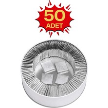 Bubi Çikolata Metal Kutuda Gümüş Sargılı Sütlü Madlen 50 Adet Ikramlık Çikolata
