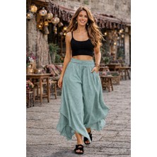 Han Tekstil Collection Otantik Bol Paça şalvar Pantolon