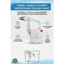 Primeaks Visam Hydro-Flow 1/2" Hızlı Dolum Jet Flatörü - Gömme Rezervuarlar Için Sessiz Klozet Iç Takım Şamandıra Valfi