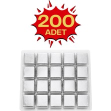 Bubi Çikolata Gümüş Sargılı Sütlü Madlen 200 Adet Ikramlık Çikolata
