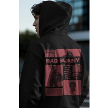 Sevbano Bad Bunny Rapper Şarkıcı Sırt Baskılı Unisex Oversize Premium Hoodie