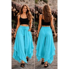 Han Tekstil Collection Otantik Bol Paça Şalvar Pantolon