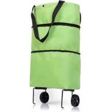 Dinç Store 44 Katlanabilir Tekerlekli Pazar Market Çarşı Arabası Market Alışveriş Çantası