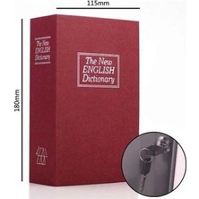 Dinç Store 44 Kitap Görünümlü Gizli Kasa Büyük Boy Anahtarlı Kilitli Para Kasası