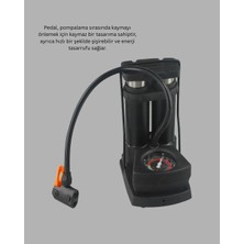 Dinç Store 44 Basınç Saatli Ayak Pompası Bisiklet ve Araç Uyumlu