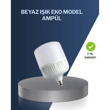 Tios Shop Krm Uzun Ömürlü Şarjlı LED Ampul 30 Watt Güçlü Aydınlatma Krm