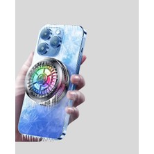 Dinç Store 44 Telefon Soğutucu Fan Rgb Işık Mobil Gaming Için Süper Soğutma