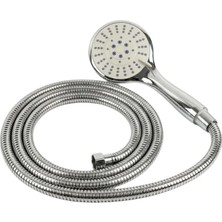 Dinç Store 44 Çok Fonksiyonlu El Duşu Seti Kireç Önleyici Duş Başlığı Spiral Hortum Mafsallı Askı