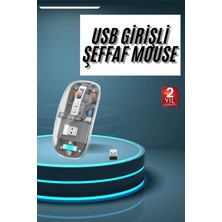 Dinç Store 44 Kablosuz Mouse Fare Şarjlı Bluetooth Wireless Çift Modlu Sessiz