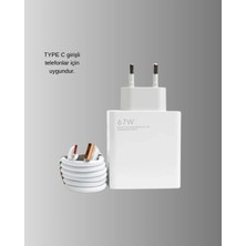 Dinç Store 44 67W Turbo Type-C Hızlı Şarj Adaptörü – Akıllı Koruma Çipli, Hızlı Şarj Destekli