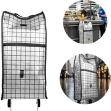 Dinç Store 44 Sağlam Gövdeli Sessiz Tekerlekli Pazar ve Market Çantası