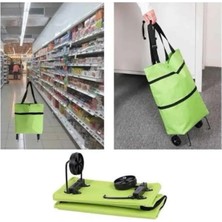 Dinç Store 44 Alışveriş Çantası Katlanabilir Pazar Arabası Tekerlekli Pazar Arabası Katlanabilir