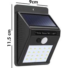 Dinç Store 44 Bahçe Aydınlatması Güneş Enerjili LED Işık Lamba Sensörlü Dekoratif
