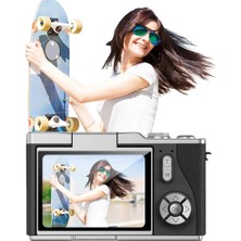 Dinç Store 44 4K Dijital Kamera 48 Mp 8x Zoom ve 180 Derece Flip Ekran Vlog Çekim Özellikli