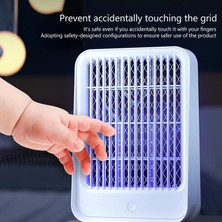 Dinç Store 44 Elektrikli Sinek Kovucu USB Şarjlı Sessiz ve Etkili LED Işıklı Kapan