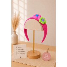 Gmn Collection Yeni Sezon Yeni Seri Kız Çocuk Kalp ve Çiçek Figürlü Dolgulu Rengarenk Taç