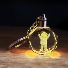 Dinç Store 44 Kristal Renk Değiştiren Astronot Anahtarlık