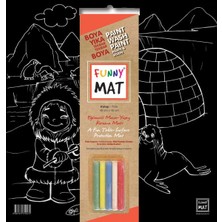 Uravas Store Funny Mat Black Kutup (Tebeşirli)
